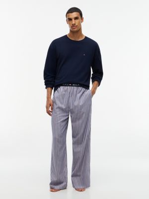 purple th original geweven pyjamaset voor heren - tommy hilfiger