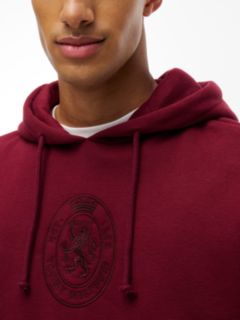 Crest Fleece Drawstring Lounge Hoody — Purple 3