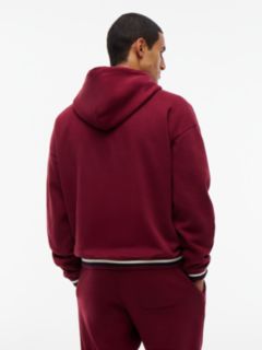 Crest Fleece Drawstring Lounge Hoody — Purple 4