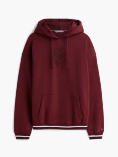Crest Fleece Drawstring Lounge Hoody — Purple 5