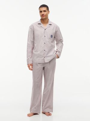red th original crest woven pyjama gift box for men tommy hilfiger