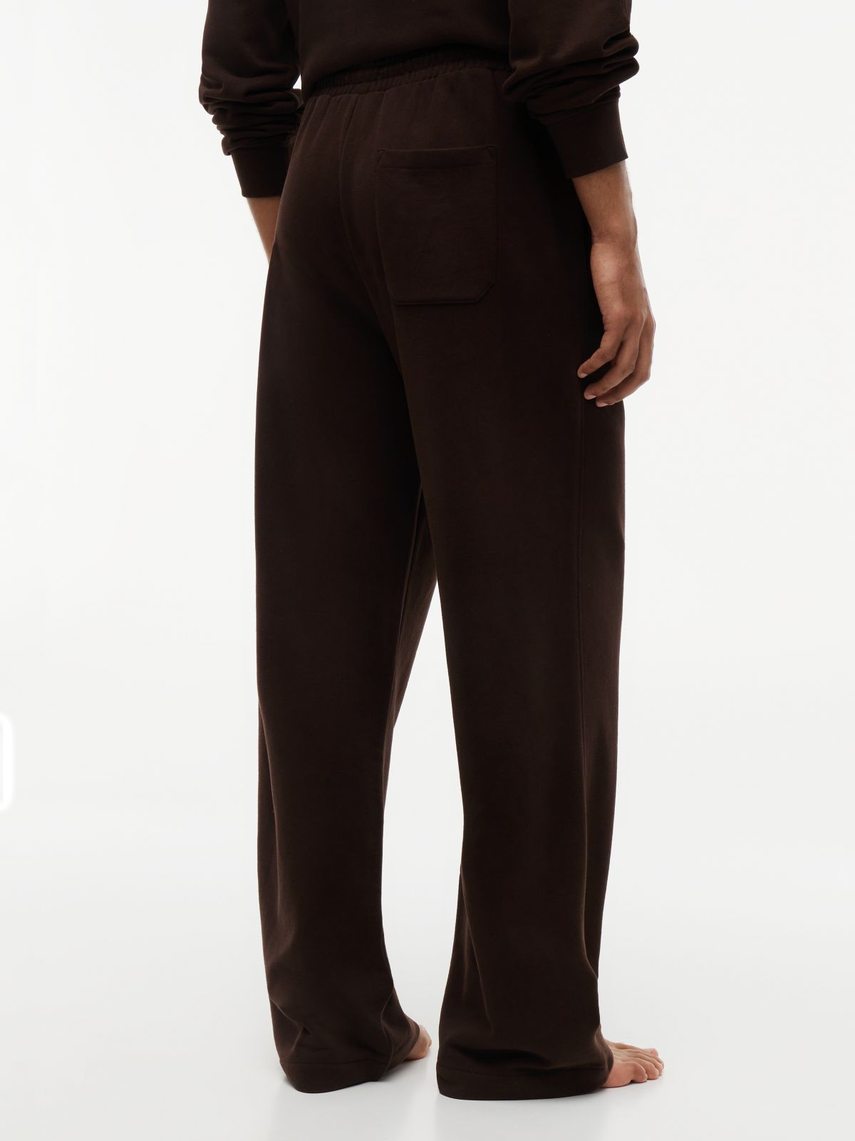 TH Original Tailored French Terry Lounge Trousers — Brown