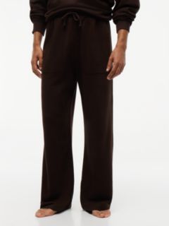 TH Original Tailored French Terry Lounge Trousers — Brown 1
