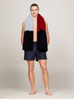 multi global stripe towel for unisex tommy hilfiger