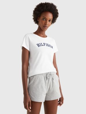 white tommy hilfiger t shirt womens