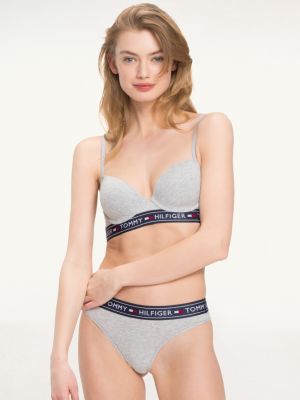 tommy hilfiger grey bra