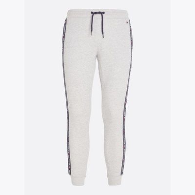 tommy hilfiger logo tape joggers