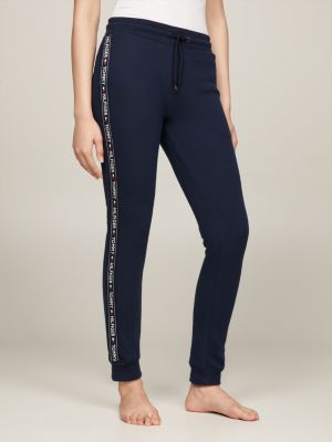 tommy hilfiger logo tape joggers womens