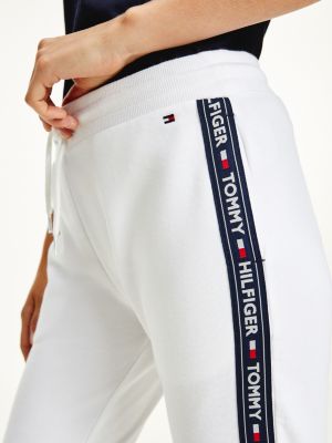 white tommy hilfiger joggers