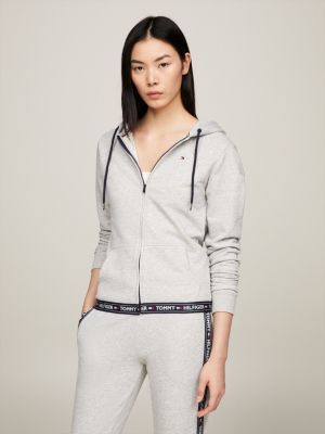 grey tommy hilfiger hoodie women's