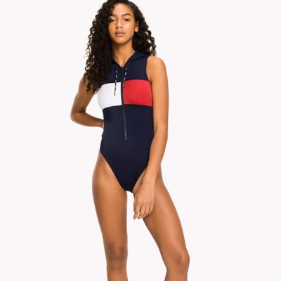 tommy hilfiger hooded swimsuit