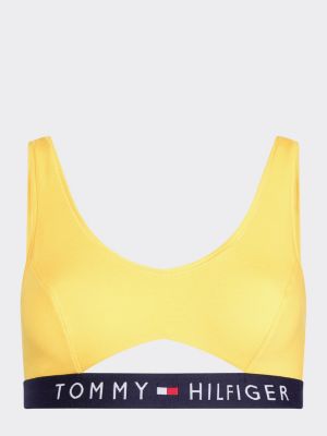 yellow tommy hilfiger sports bra