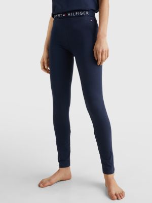 tommy hilfiger blue leggings