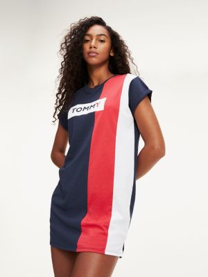 Colour-Blocked T-Shirt Dress | BLUE | Tommy Hilfiger