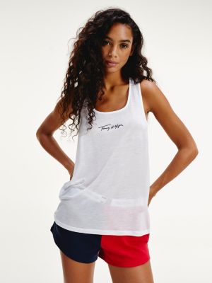 tommy hilfiger white tank top