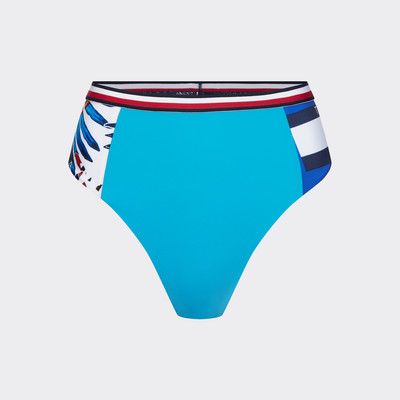 Cheeky Bikinihose Mit Hohem Bund Weiss Tommy Hilfiger