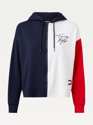 tommy hilfiger colour blocked logo sweatshirt