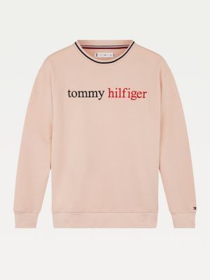 pink logo sweatshirt