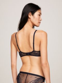Wireless Padded Push-Up Triangle Bra — Blue 6