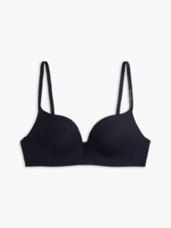 Wireless Padded Push-Up Triangle Bra — Blue 7