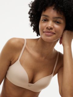 Wireless Padded Push-Up Triangle Bra — Pink 3