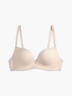 Wireless Padded Push-Up Triangle Bra — Pink 7