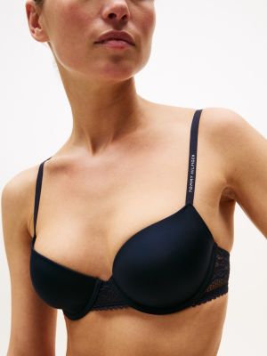 Blue Full Coverage Balconette Bra - BrandAlley