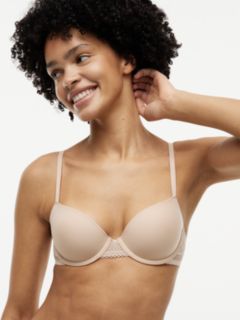 Lace Trim Balconette Underwired Bra — Pink 3