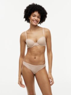 Lace Trim Balconette Underwired Bra — Pink 1