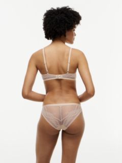 Logo Waistband Lace Briefs — Pink 5