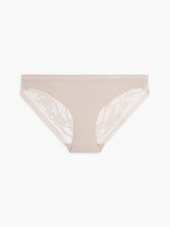 Logo Waistband Lace Briefs — Pink 7