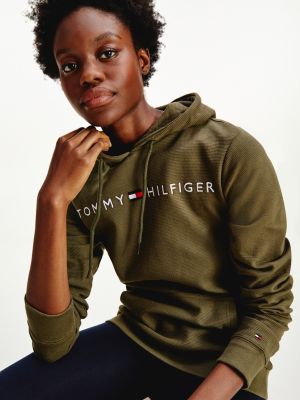 khaki tommy hilfiger hoodie