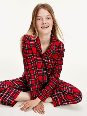 Plaid Flannel Pyjama Set | RED | Tommy 