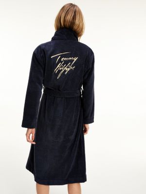tommy hilfiger towelling bathrobe