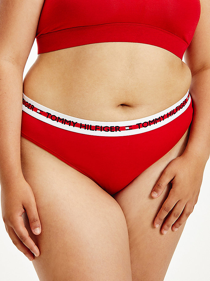 red curve logo thong for women tommy hilfiger