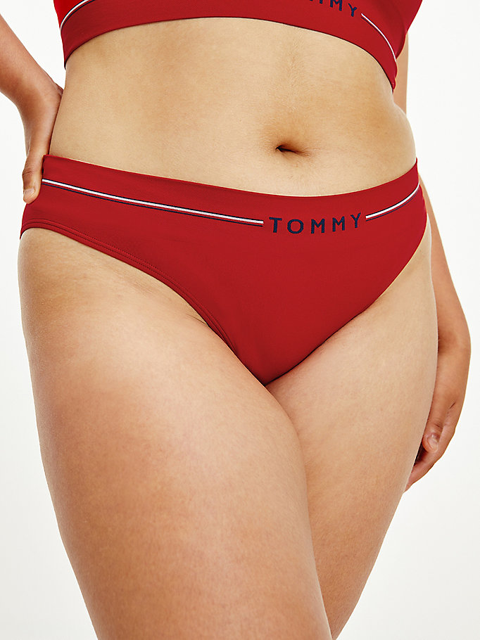 red curve seamless logo briefs for women tommy hilfiger