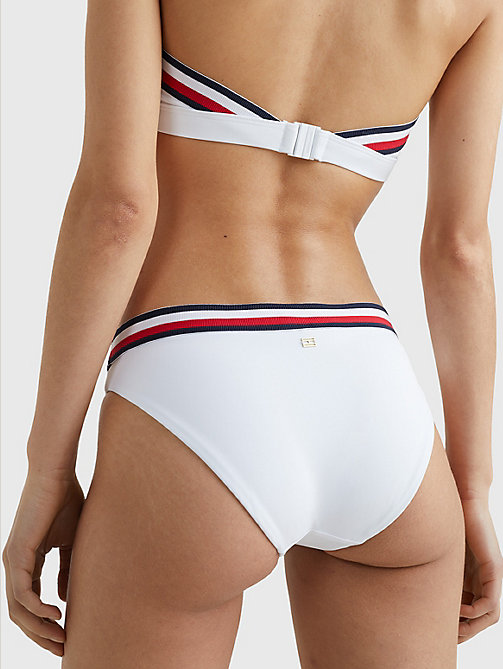 Slip bikini a V sgambati Tommy Hilfiger Donna Sport & Swimwear Costumi da bagno Bikini Bikini Sgambati 