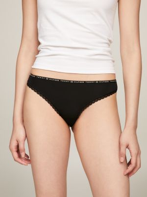 ESPRIT - Hipster thong with lace border at our online shop