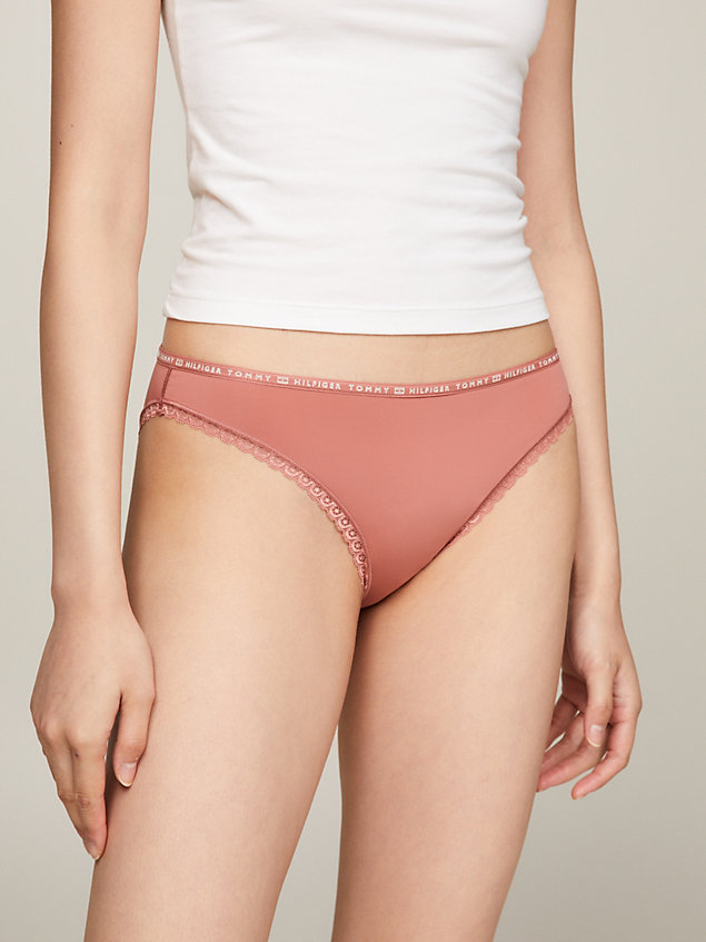 gold 3-pack floral lace briefs for women tommy hilfiger