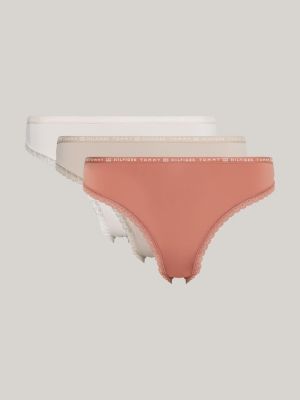 Panties Tommy Hilfiger 3Pack Thong Dark Green/ Light Pink/ Red