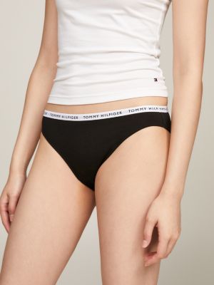 brown 3-pack logo waistband briefs for women tommy hilfiger