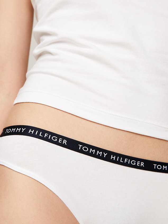 brown 3-pack logo waistband briefs for women tommy hilfiger
