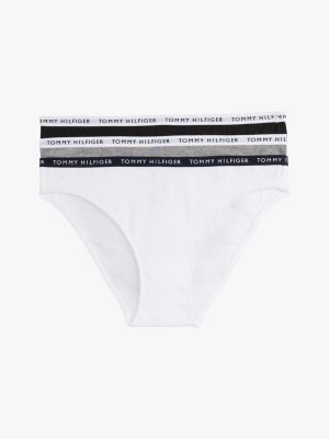 brown 3-pack logo waistband briefs for women tommy hilfiger