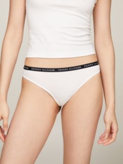3-Pack Logo Waistband Thongs — Brown 11