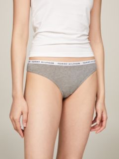 3-Pack Logo Waistband Thongs — Brown 2