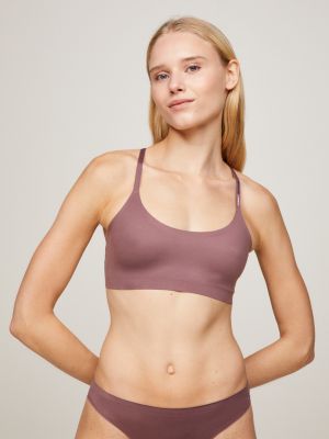 Tommy Hilfiger UNLINED - Triangle bra - lilac orchid/lilac 