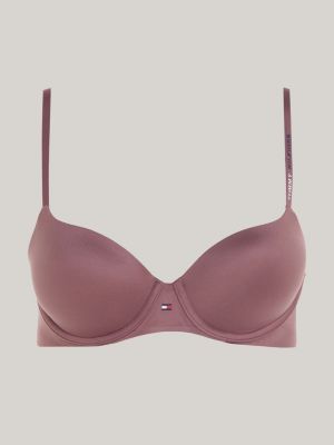 purple ultra soft demi-cup bra for women tommy hilfiger