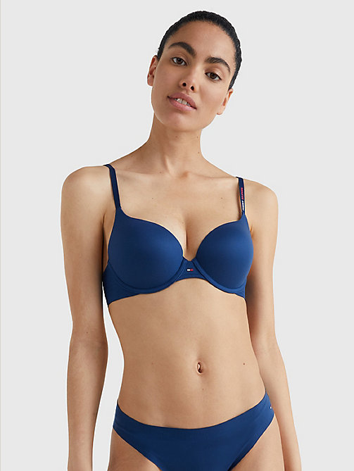 blue ultra soft push-up bra for women tommy hilfiger