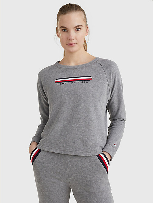 grey lounge seacell™ sweatshirt for women tommy hilfiger
