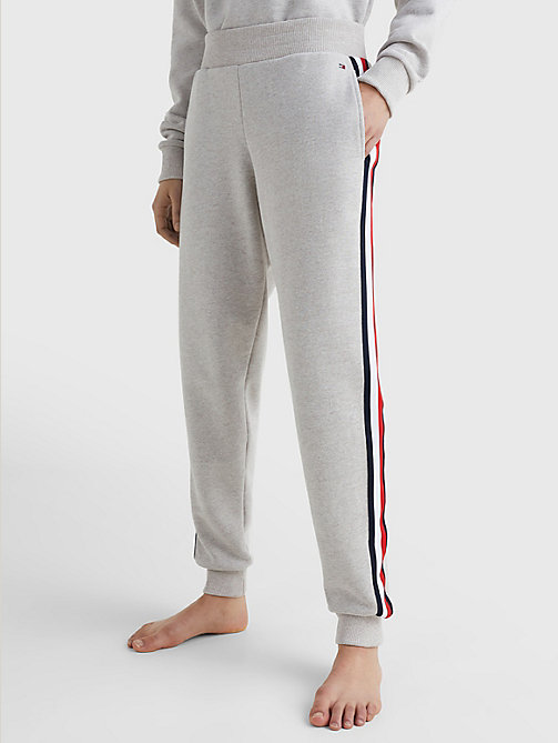 beige signature detail joggers for women tommy hilfiger